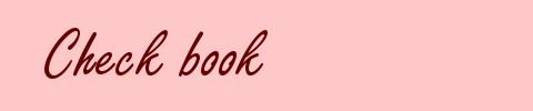 Check book